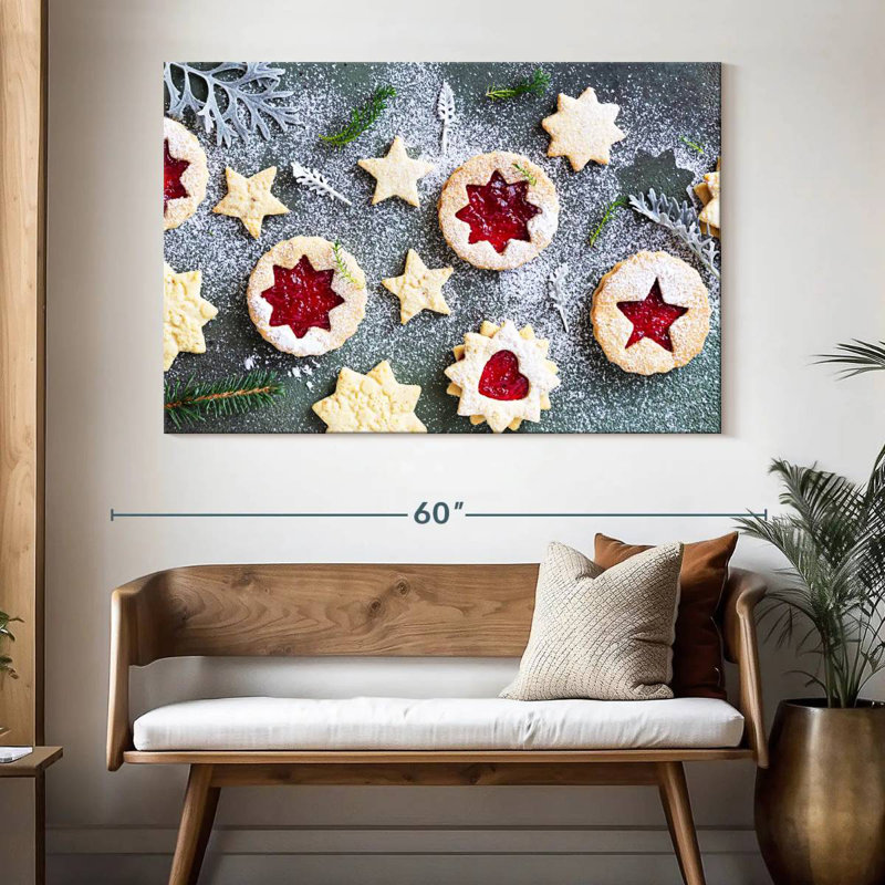 Biscuits Senne Festive Linzer, H 34 po x l 51 po