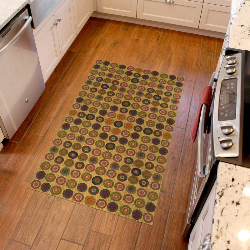 Un-Rug Penny Rug Low Profile Kitchen Mat by Matterly, Rectangle 3' x 5'