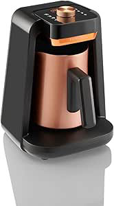 ARZOK0026COPP | Arzum Okka Rich Spin Pro Turkish Coffee Machine, Black/Copper
