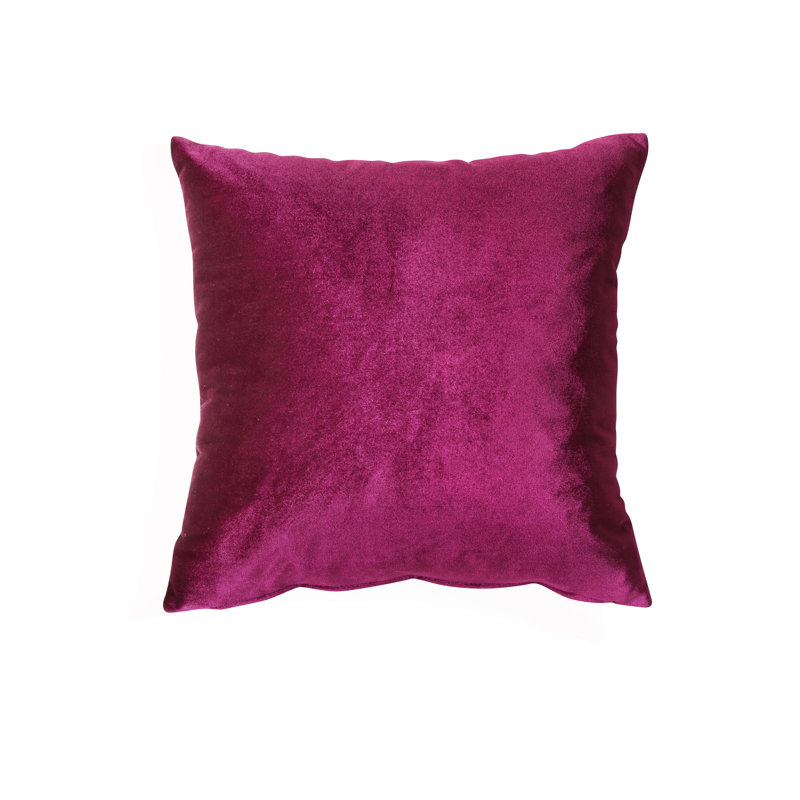 Causeuse en velours bourgogne avec 2 coussins