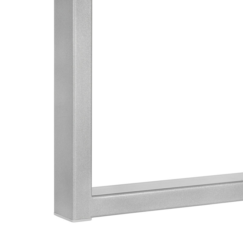 Jazarian Computer Desk, Home Office, Laptop, Left, Right Set-up, Storage Drawers, Work, 30" H x 60" W x 24" D, White/Gray