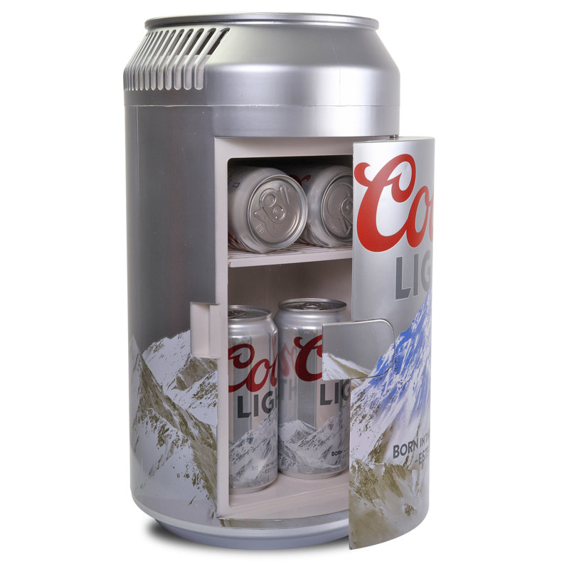 Mini réfrigérateur portatif 8 pièces 12V DC 110V AC 5,4L Coors Light