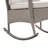 Baecher 2-Person Wicker Rocking Outdoor Seating Group with Glass-Top Side Table-423880890