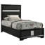 Lit simple à panneau avec rangement en bois 51 pouces Liseta-1335800288-1335800289