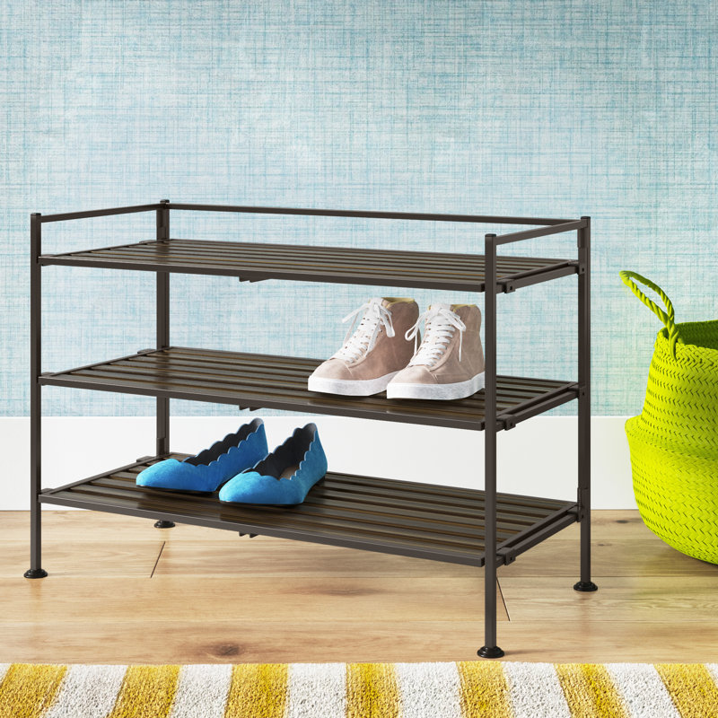 9 Pair Stackable Shoe Rack