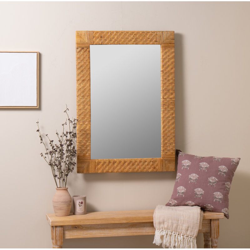 Prudence Rattan Rectangle Mirror