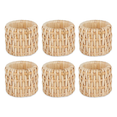 Rattan Porcelain China Napkin Ring