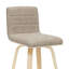 Werth 39,5 po H Ensemble de 2 tabourets de bar en taupe vintage-125262798-125262799