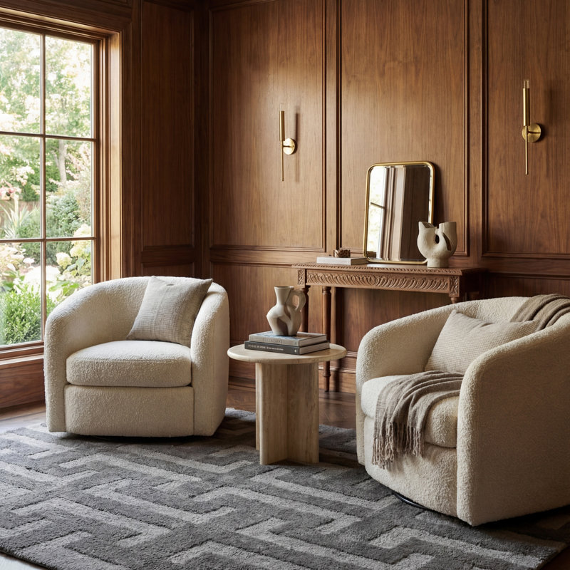 Camelle Modern Geometric Rug, Rectangle 8'6" x 11'6"
