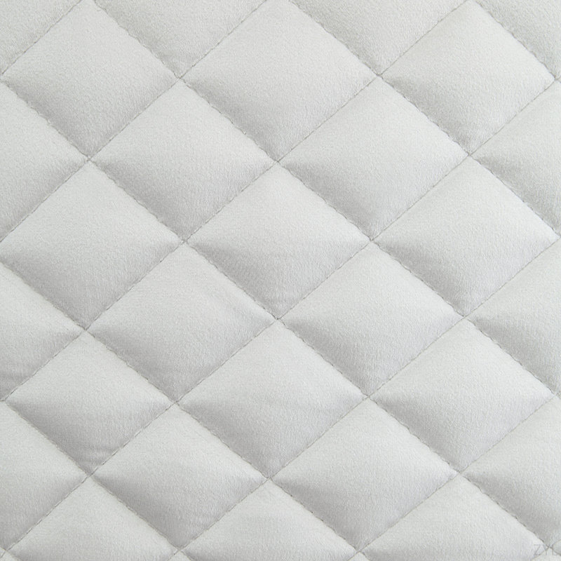 Ensemble de 2 chaises d'appoint en velours blanc et finition blanche lustrée