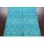 Tapis unique en laine noué à la main nouvel âge turquoise 6 pi 4 po x 9 pi 7 po