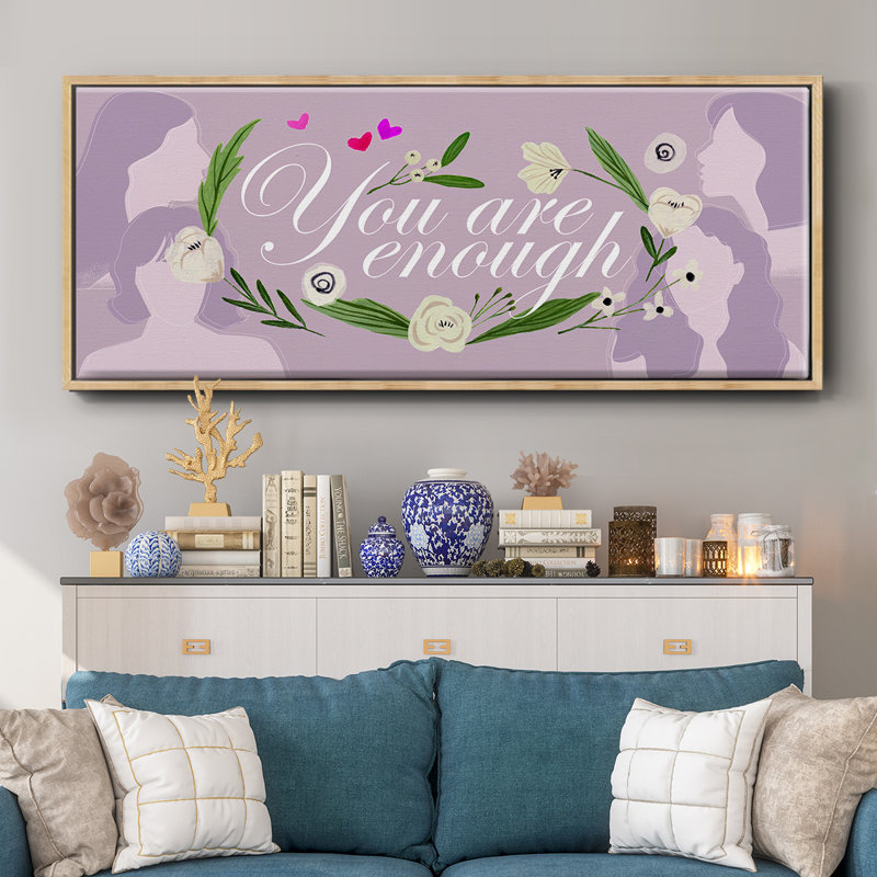 «Happy Galentine's Day» - toile encadrée, H 20 po x l 50 po