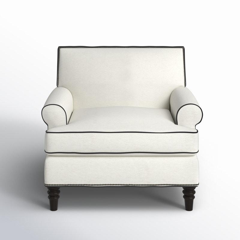 Simeon Upholstered Armchair, Nomad Snow Crypton®, Molasses, Peyton 23