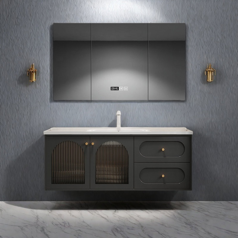 French style light luxury bathroom cabinet