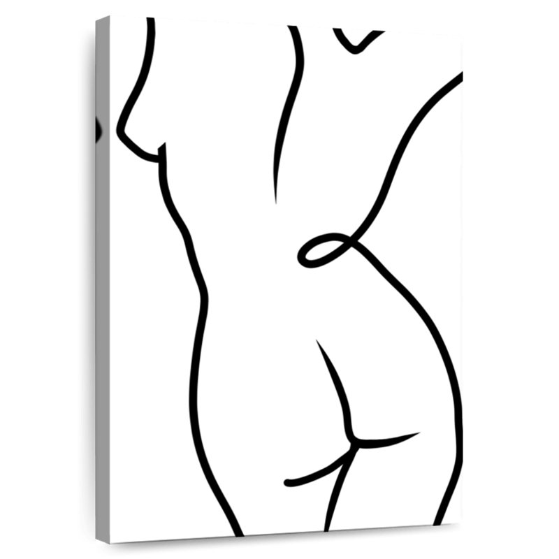 Leisha Line Nude IV, H 45 po x l 30 po