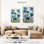 Harnek floral abstrait bleu II-108547023