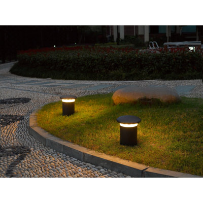 State, 9in, Bollard, 10w, Bk