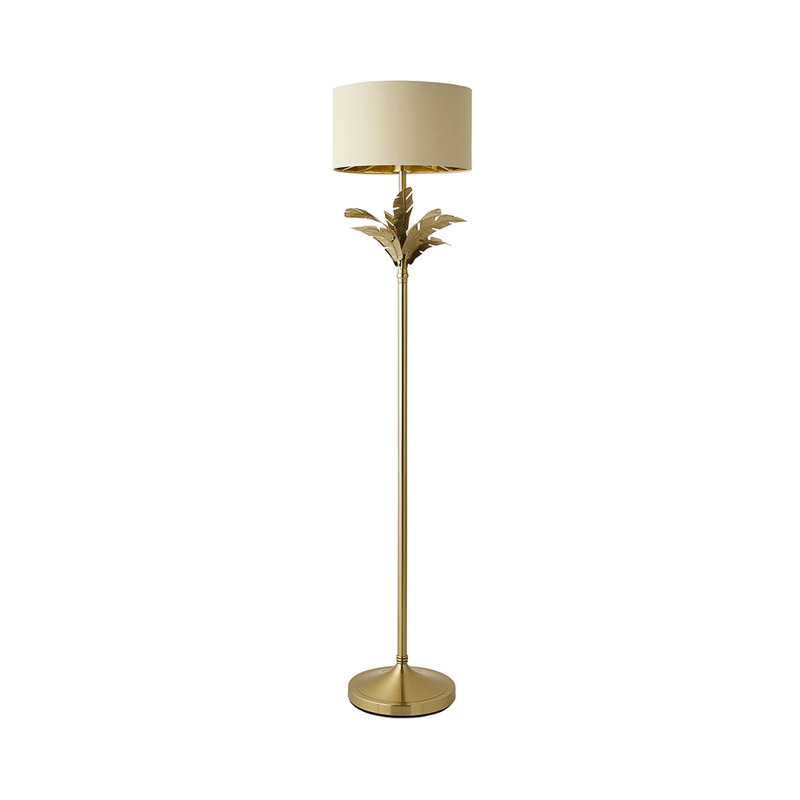 Waynesfield 157.5cm Polished Traditional Floor Lamp, Yes, Cream