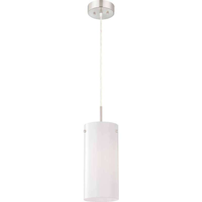 Luminaire suspendu 1 lumière, Nickel brossé