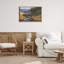 "Bison Trailer Serene Stream", art mural encadré par Floater-54190023-54190026