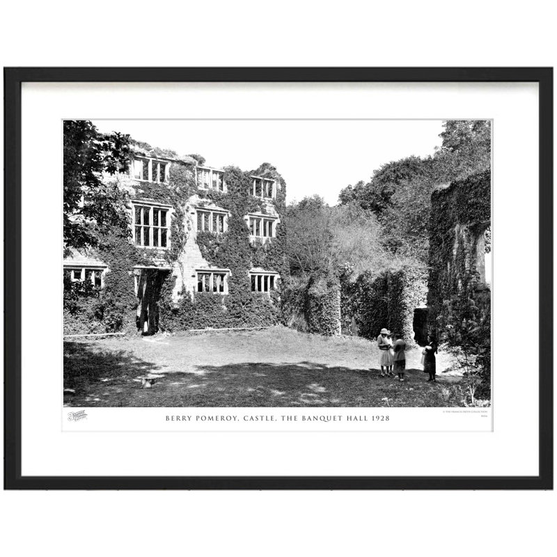 Berry Pomeroy, Castle, The Banquet Hall 1928 - Single Picture Frame Print, 40cm H x 50cm W x 2.3cm D