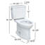 Drake® 1.6 GPF (Water Efficient) Elongated Two-Piece Toilet (Seat Not Included)