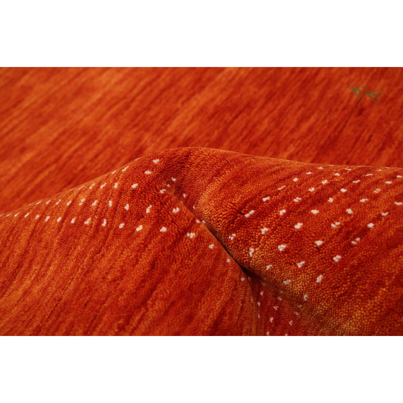 Kashkuli Gabbeh Orange Rug 4'11" x 8'0"