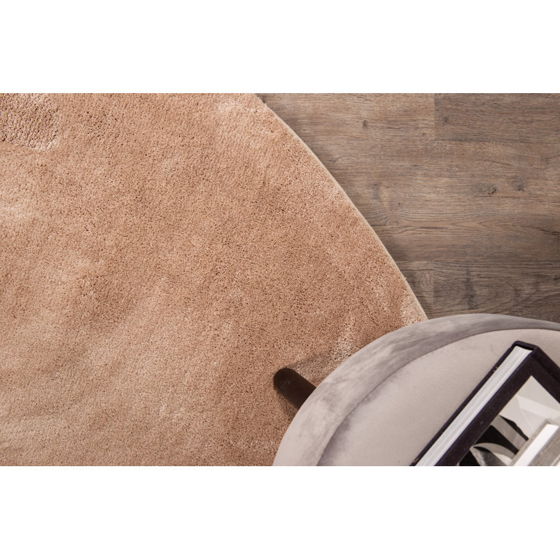 Kirby Solid Colour Hand Woven Area Rug, Round 200cm