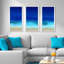 Beach Scene 8, Aqua Beach Blues - Cadre photo 3 pièces, impression multi-pièces-22483960