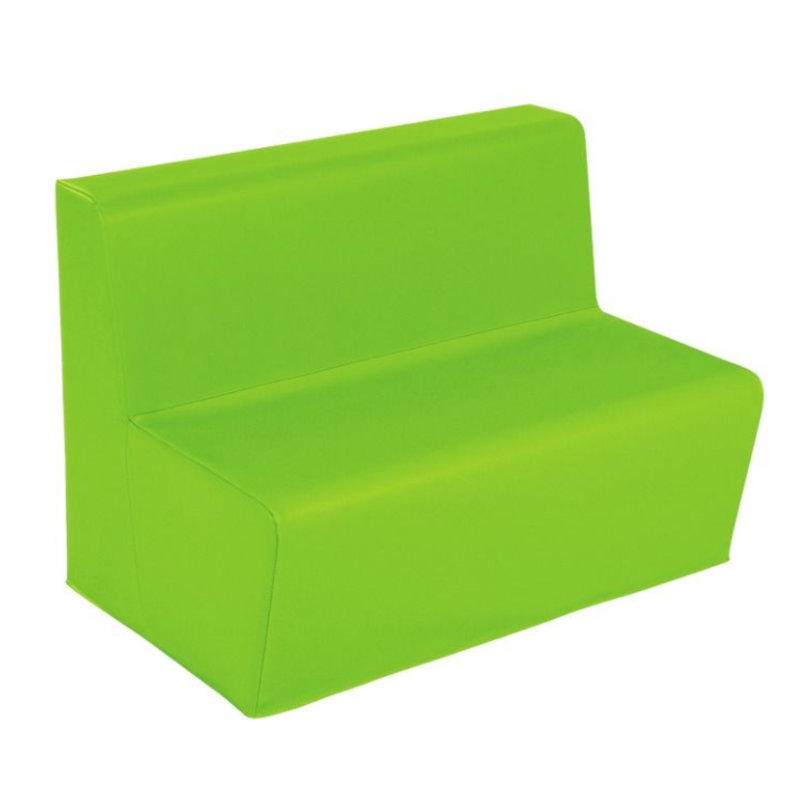 2 Seater Bench Basic -Seat Height: 6", Green