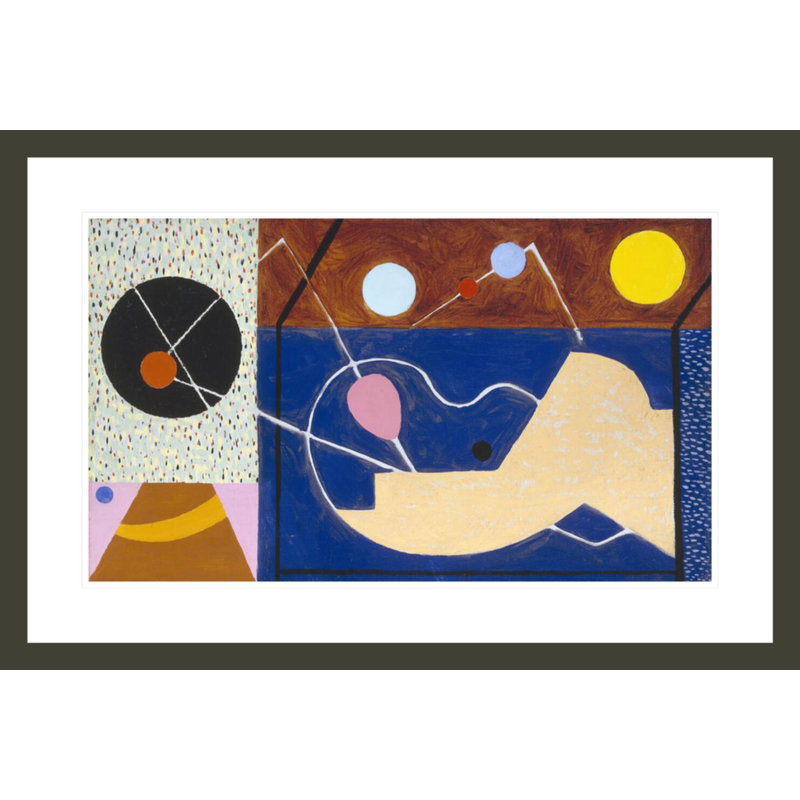 «Abstraction» par Burgoyne Diller - Reproduction giclée encadrée, H 19,9 po x l 29,5 po