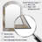 Gold And Grey Line Art In Motion III - Line Art Asymmetrical Wall Mirror, Gold Arch Decorative Mirror, Printed Metal Art-698863704