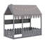 Lit de maison en bois avec lumières et tente, lit de maison avec 3 tablettes de rangement et garde-corps-126048866-126048865