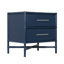 Ensemble de tête de lit double et de table de chevet Mar - Bleu marine-388029897-388817519-388817524