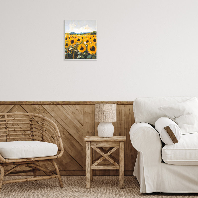 Plaque murale Endless Sunflowers Meadow, design by Creative Studio