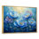 Art mural pivoines bleues en harmonie III - pivoines