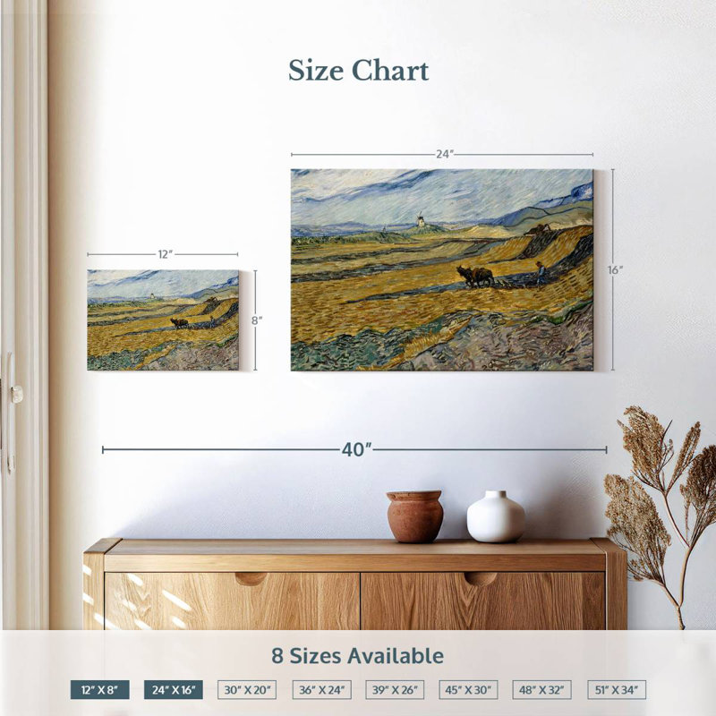 Terrain clos avec charrue, H 16 po x l 24 po