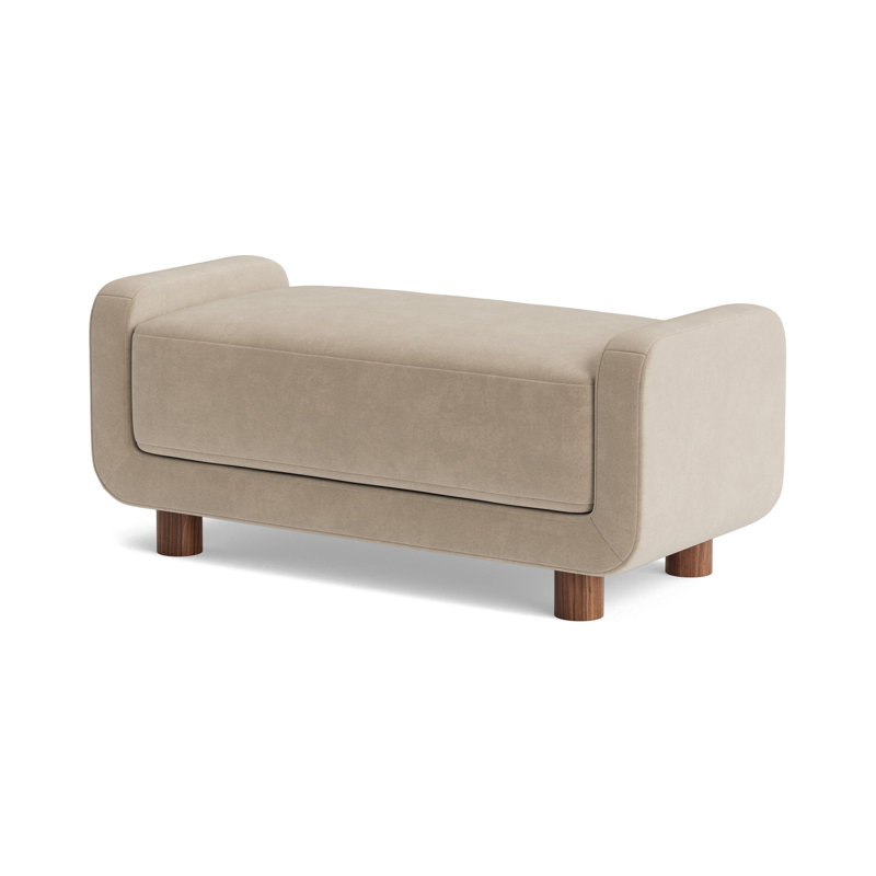 Eva Ottoman, Velvet - Beige