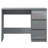 Warren 3 Drawer Dressing Table Study Desk - Modern No-Handle Design-46417474