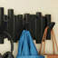 Portemanteau mural moderne avec 8 crochets rétractables, pour l'organisation à la maison, noir.-713353778