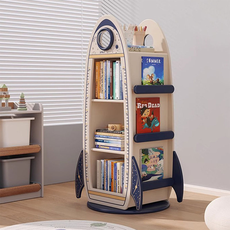 Bibliothèque standard moderne en bois massif
