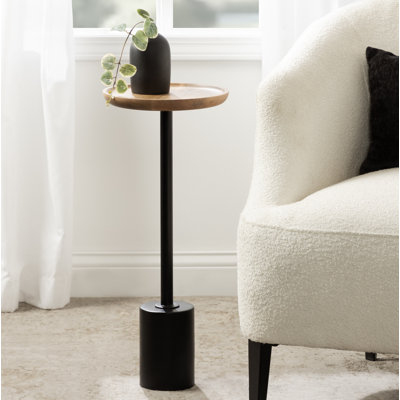 Armengol Solid Wood Tray Top End Table