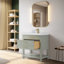 Meuble-lavabo simple 30 po avec comptoir en céramique Vicini-117574238