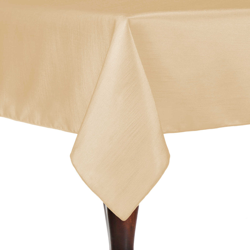 Majestic Solid Color Square Tablecloth, 2, 120" x 72" Rectangle, Cafe