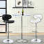 Table bistro avec dessus en verre et table de salle à manger ronde à DEL, hauteur de 42 pouces, largeur et profondeur de 28 po, fonction à intensité variable à intensité énergétique, finition en métal élégant, facile à entretenir pour la salle à manger, grande profondeur