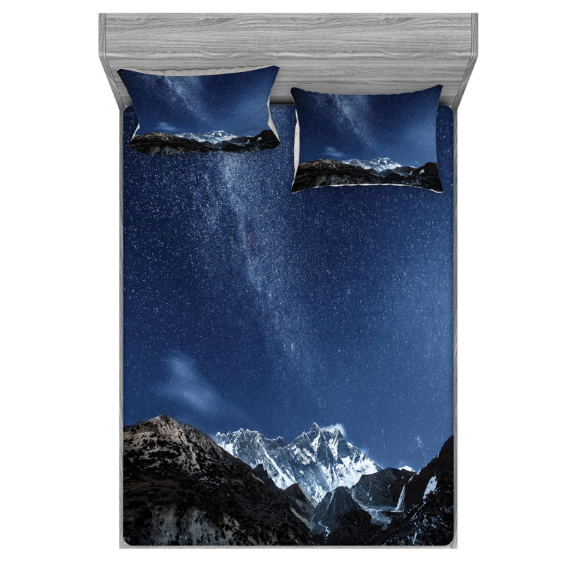 Microfiber Sheet Set, Queen Sheet Set with Fitted Sheet
