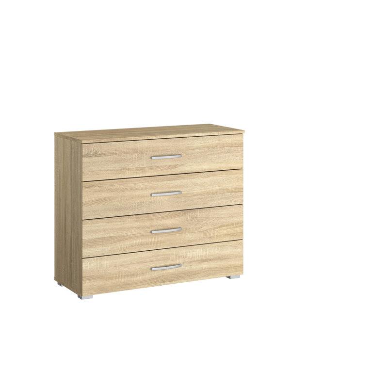Aditio 4 Drawer Chest, Sonoma oak