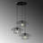 Elegant Black Chandelier Light Fixture, Metal Body, 26.8 x 26.8 x 43.3 inches | 3 x E27 Socket (Max 40W) | Stylish Indoor Lighting for Living Room, Dining Room, & Entryway | IP20 Rated, Bulb Not Included-757074569