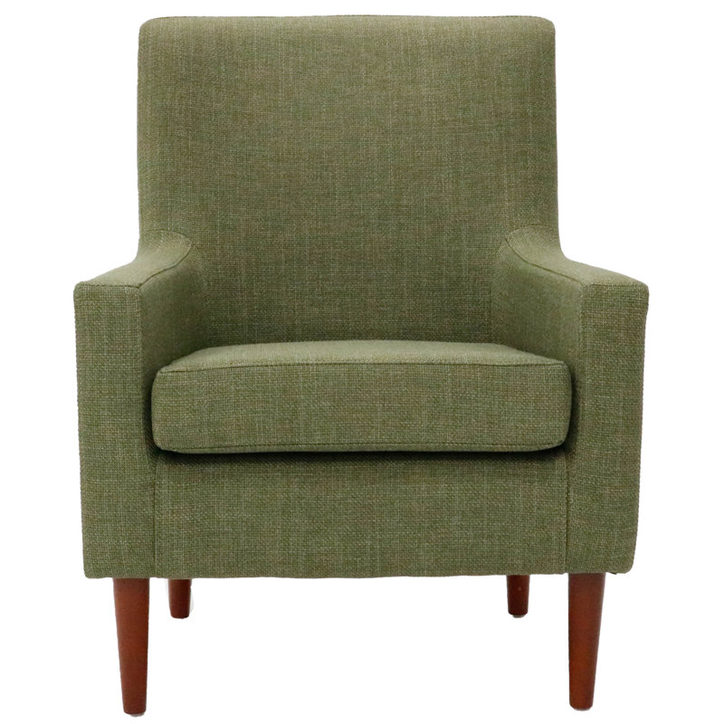 Fauteuil l 28 po Donham, Mélange de polyester vert, Brun