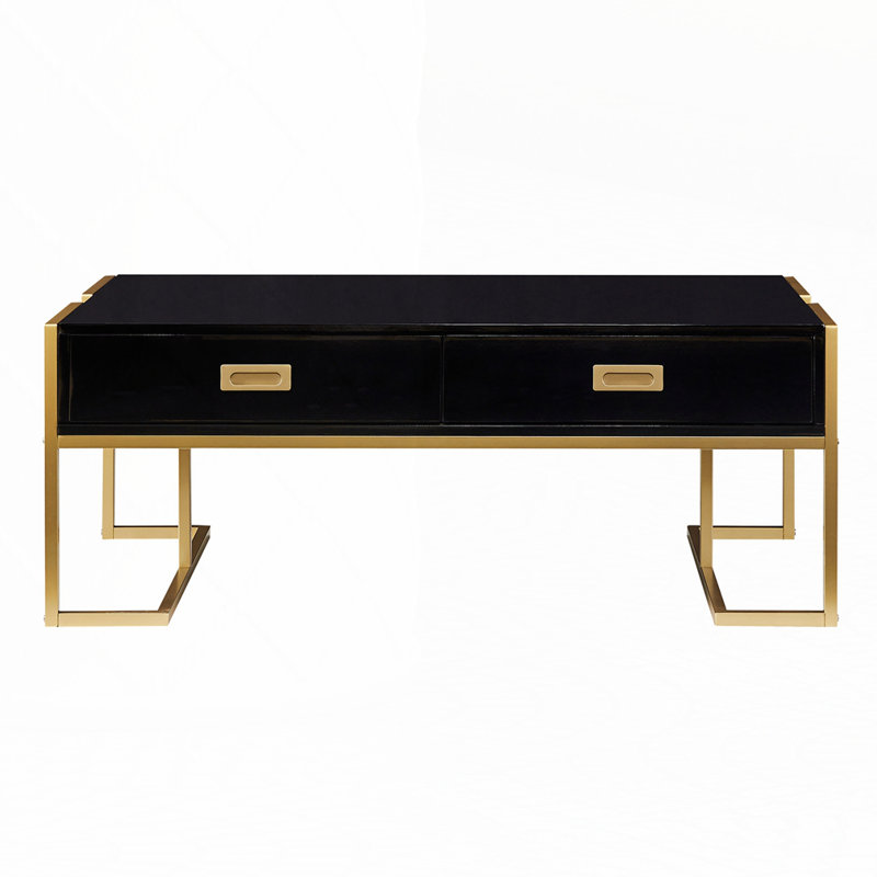 Table basse moderne Modern, Noir
